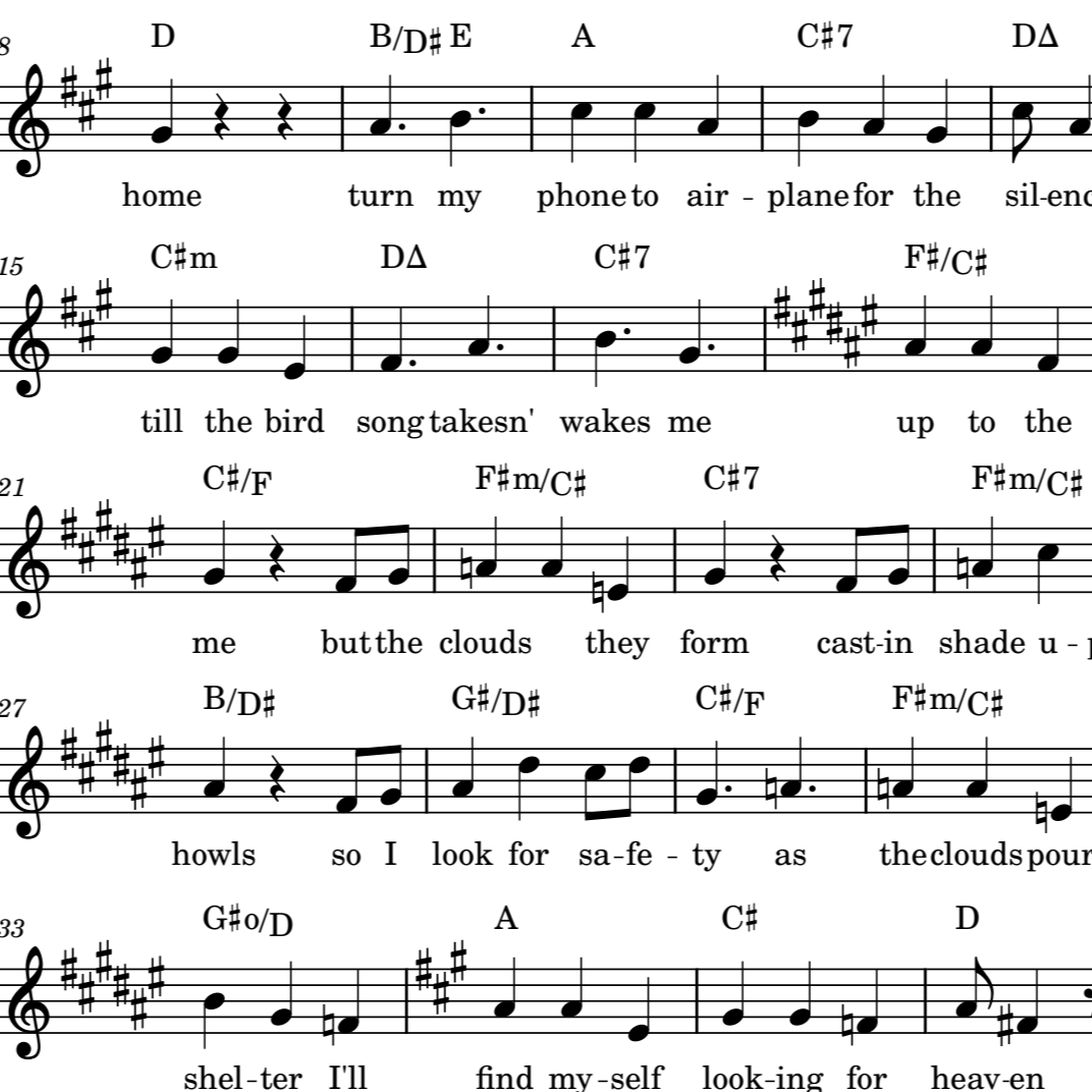 sheet music